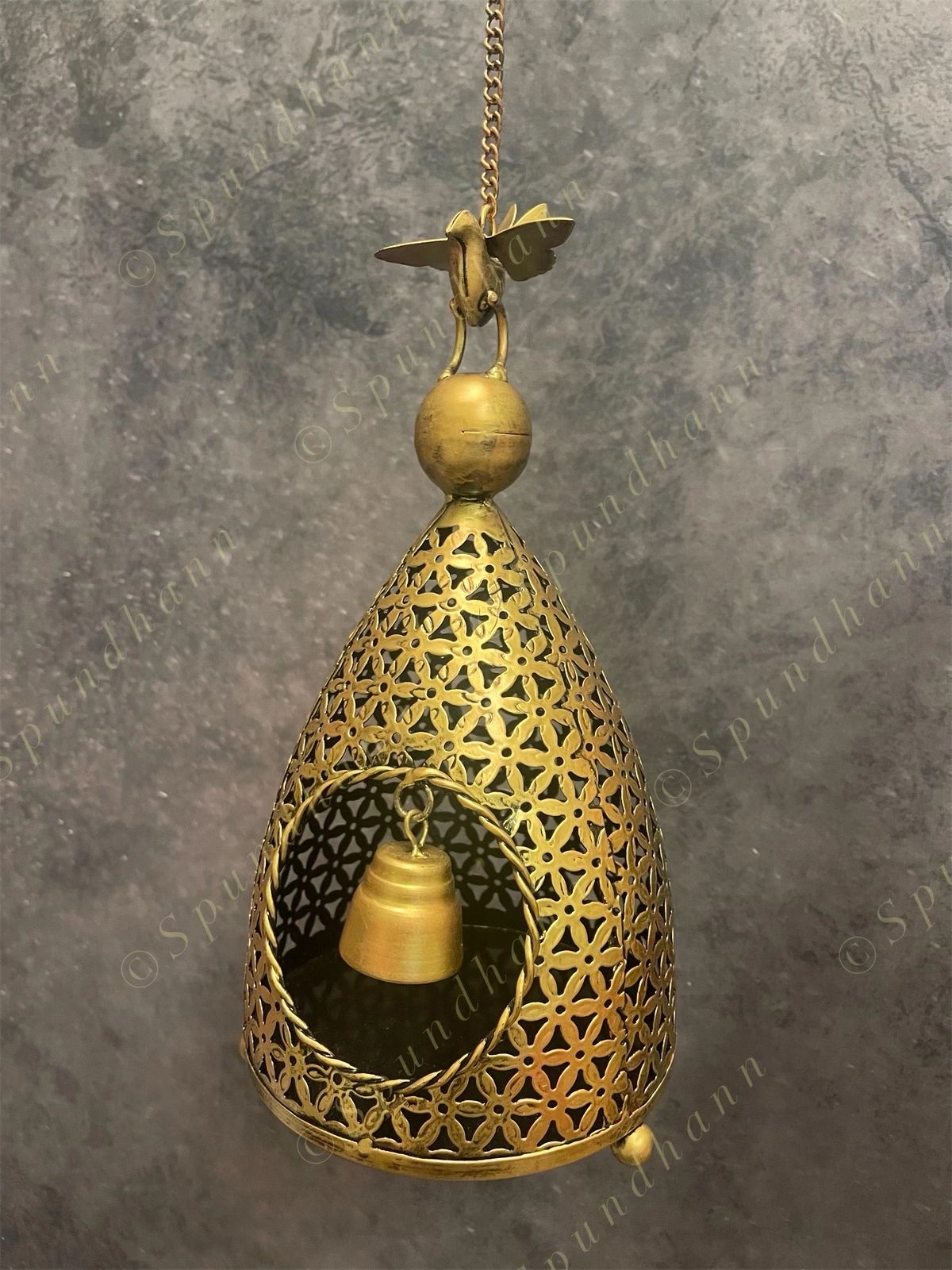 Golden Bird Feeder