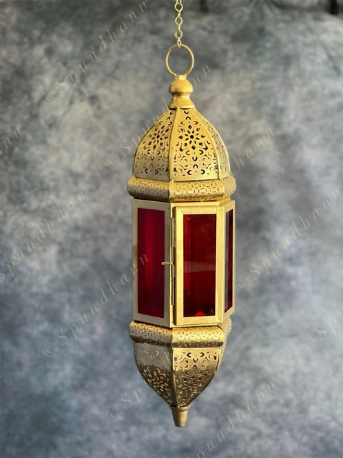 Antique Gold Handcrafted Lantern