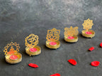 Shadow Tea Light Candle Holders - Ganesh /Maa Durga / Om