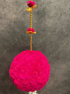 Large Ball and Pom Pom Dangler