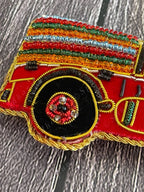 Embroidered Truck Christmas Tree Ornament