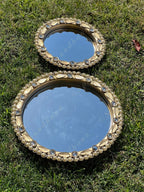 Decorative Round Elegant Mirror Platter/Plate