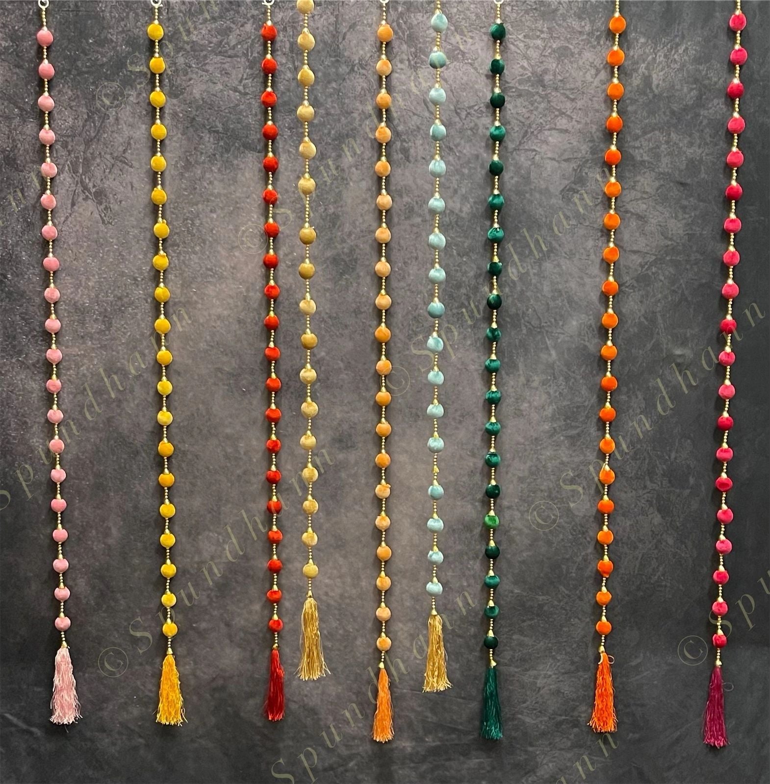 Bead Strings with Tassels (Set of 2)