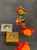 Square Paper Box with Parrot Car Dangler