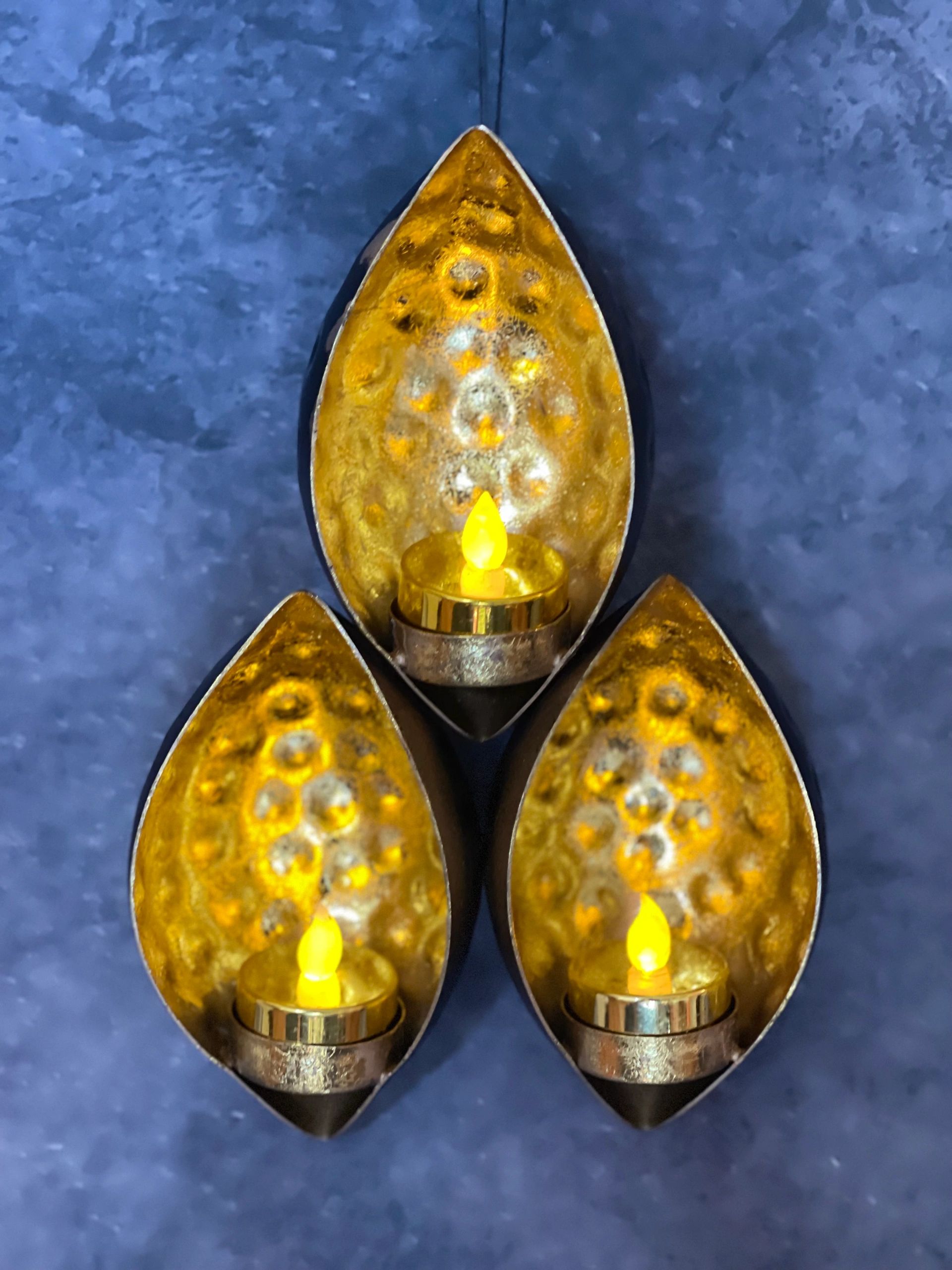 Wall Sconce 3 Piece Tea Light Holder