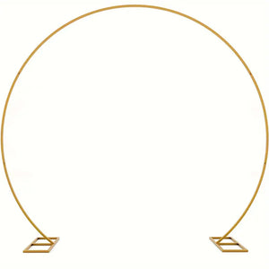 8-Foot Luxurious Gold Circle Arch Stand