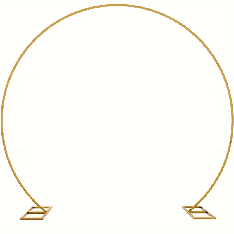 8-Foot Luxurious Gold Circle Arch Stand