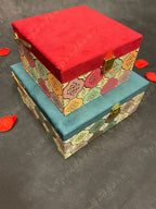 Square Gift Box with pattern