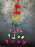 Multicolored Silk Dangler - Pack of 4 Strings