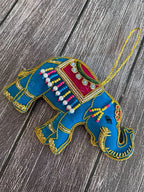 Embroidered Elephant Christmas Tree Ornament