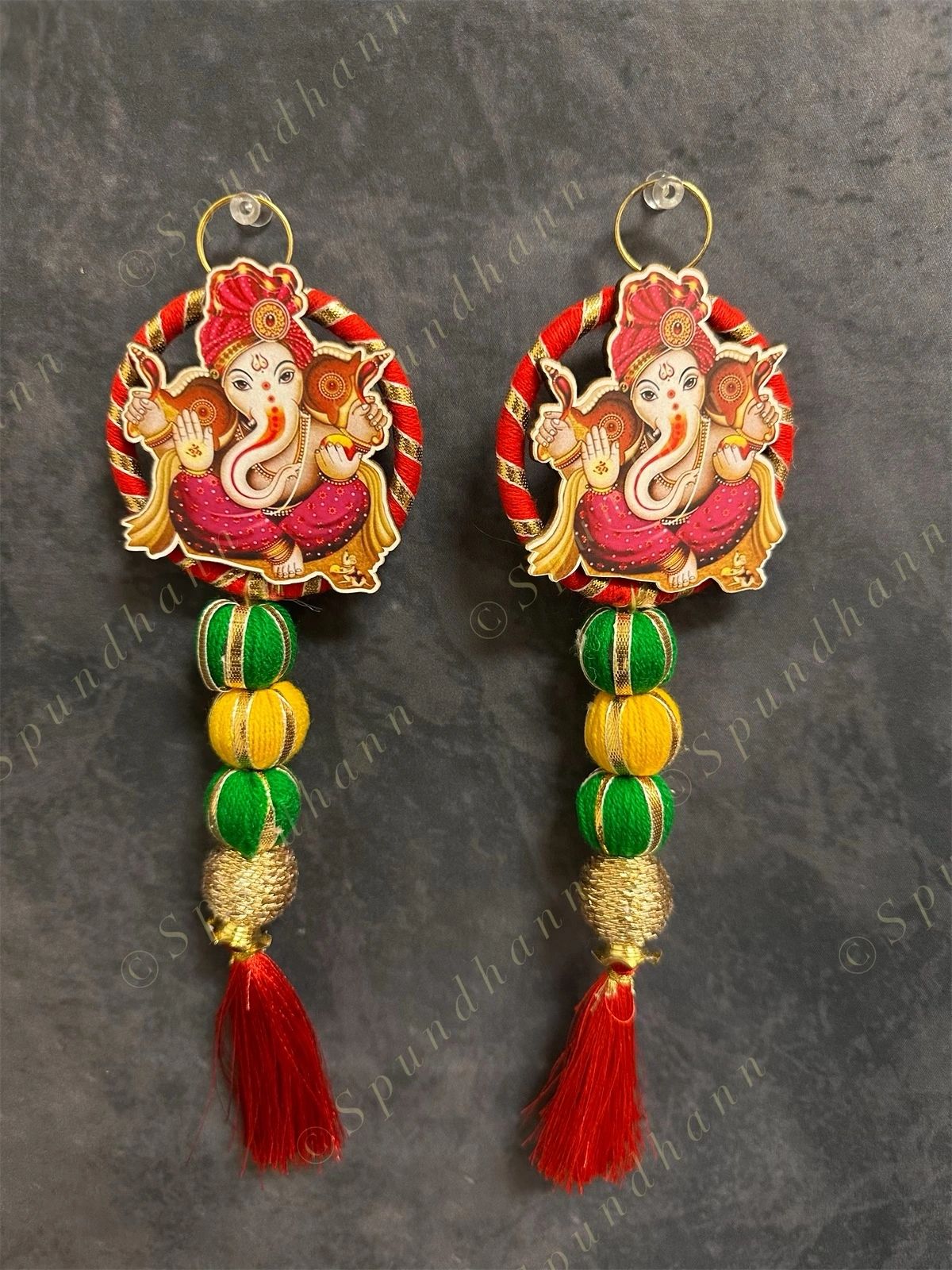Ganesha Dangler With Tassel Set of 2