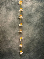 Long net & Gold Gota Dangler Strings Wall Hanging Decor - Pack of 4 Strings