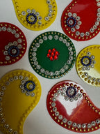 Festive Diya Rangoli Decor