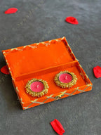 Rectangular Criss Cross Gold Gotapatti Gift Box Only