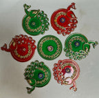 Festive Diya Rangoli Decor