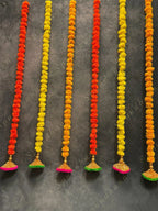 Marigold & Gota Multicolor Dangler Set of 2