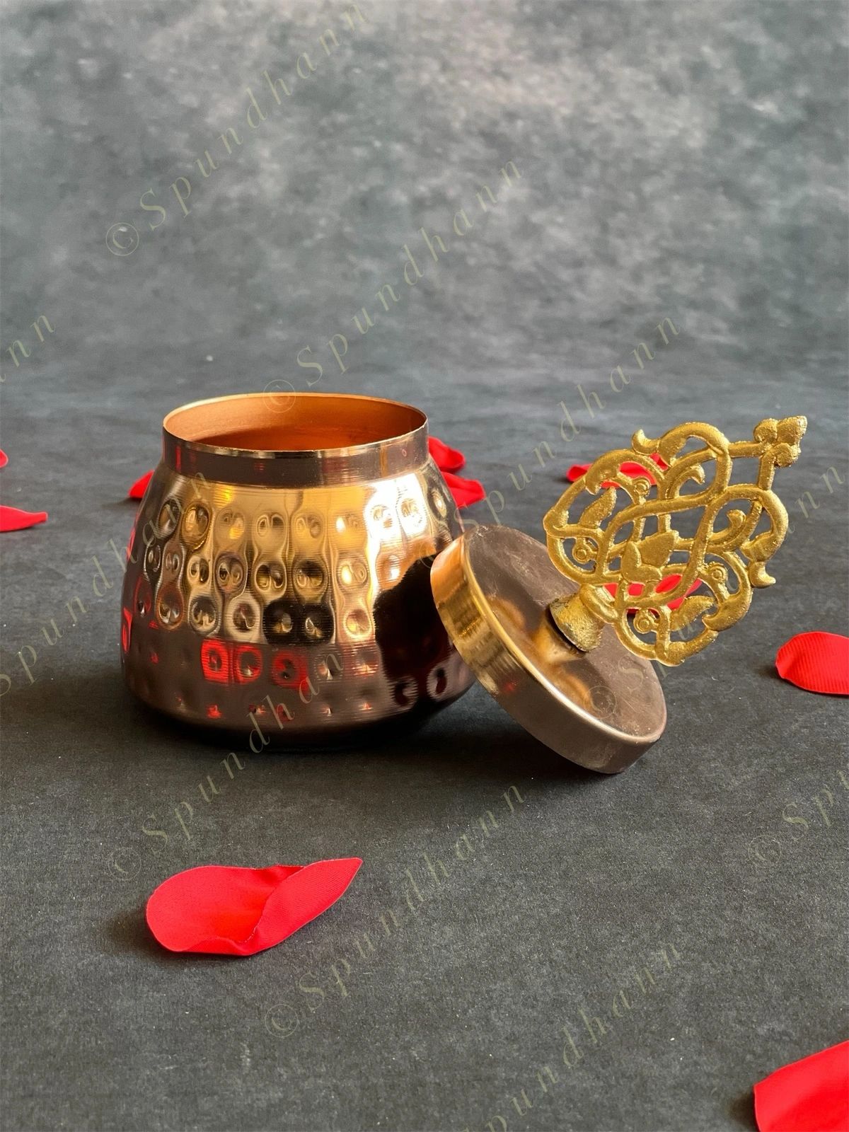 Small Canister with Decorative Taj Lid