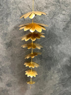 Large Reverse Hanging Metal Flower Ornament