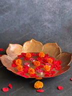 Grand Sunflower Copper Color Thaal Urli