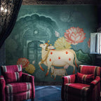 Life n Colors: Pichwai Style Wallpaper for Lobby and Temple