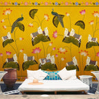 Life n Colors: Pichwai Floral Cow Painting Inspired Wallpaper