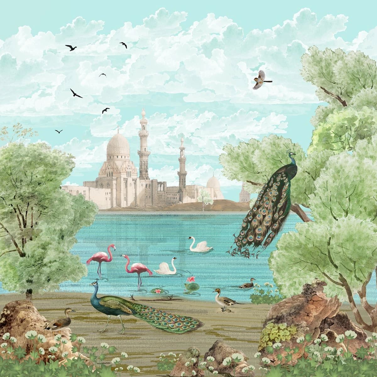 Life n Colors: Indian Peacock Indian Mughal Theme Wallpaper