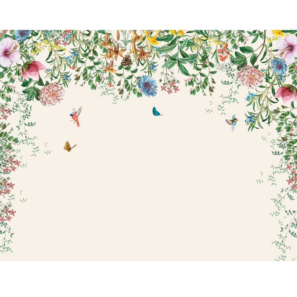 Life n Colors: Unique Hanging Floral and Bird Wallpaper