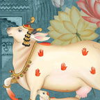Life n Colors: Pichwai Style Wallpaper for Lobby and Temple
