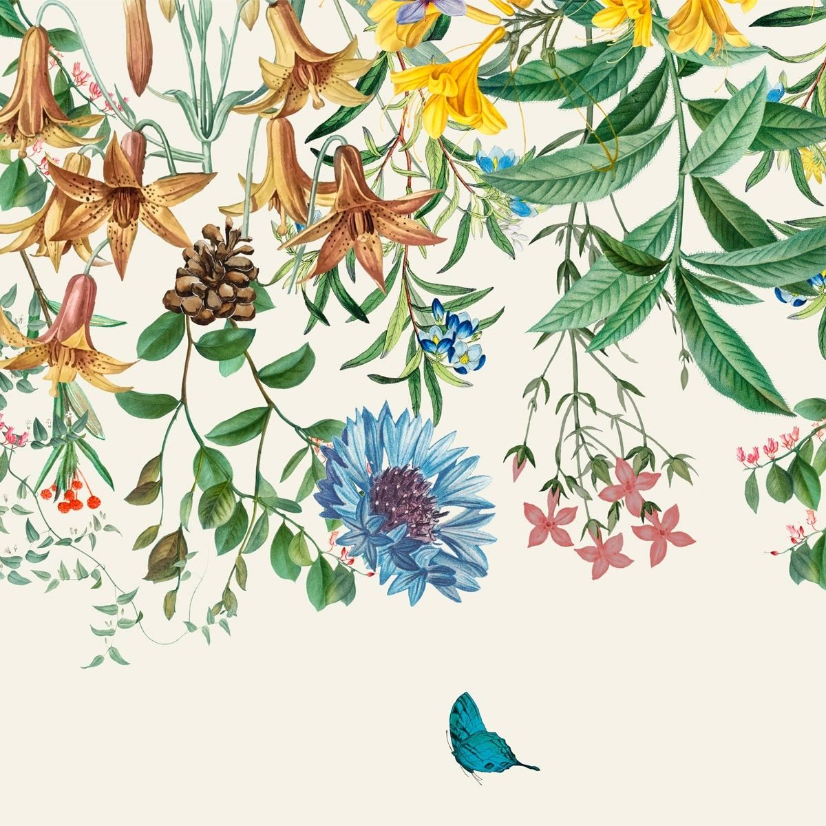Life n Colors: Unique Hanging Floral and Bird Wallpaper