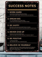 Motivational Quote Metal Tin Sign