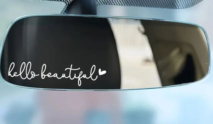 Rearview Mirror Car Decal