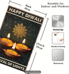 Happy Diwali Festival of Lights Metal Sign