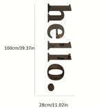 Hello Acrylic Sticker
