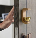 Brass Doorbell with Wooden Bell