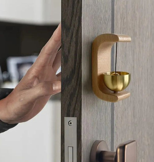 Brass Doorbell with Wooden Bell