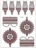 Stylish Temporary Tattoo Sticker for Women - Henna / Mehndi