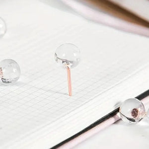 Push Pins with Rose Gold Round Heads 20 pcs