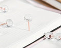 Push Pins with Rose Gold Round Heads 20 pcs