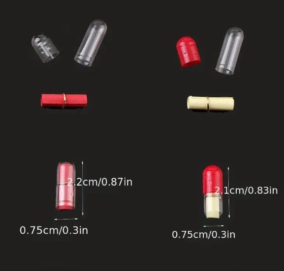 Capsule With Paper Blank Roll