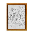Cow with Banana Tree Pichwai DIY Framed Canvas Base for Painting