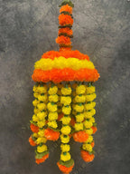 Marigold Yellow & Orange Jhoomar Dangler Decor