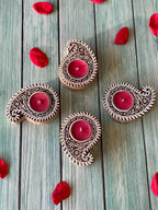 Paisley Shaped Wooden Block Tea Light Holder