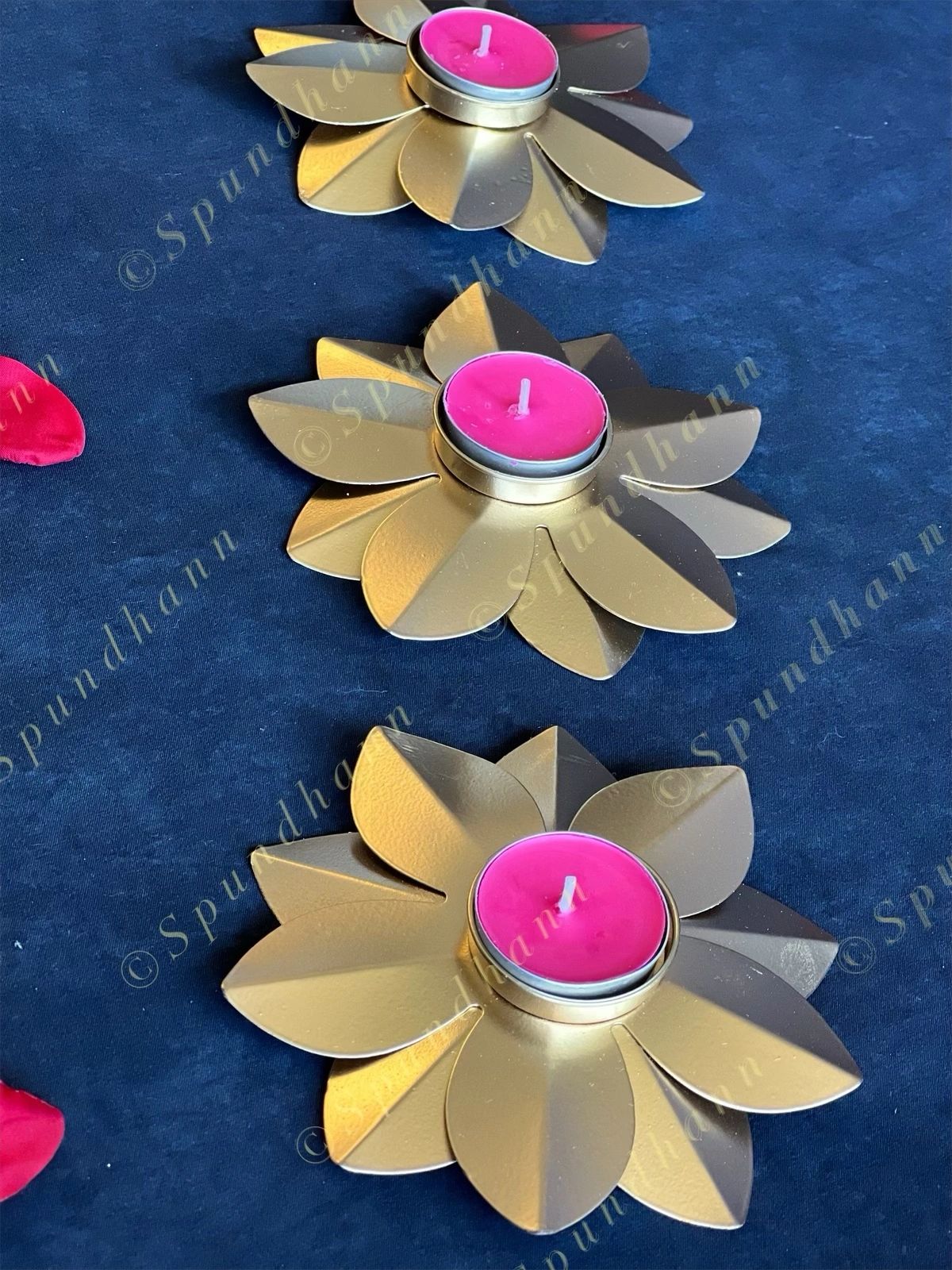 Inverted Lotus Tea Light Holder