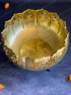 Beautiful Majestic Lotus Cutwork Urli