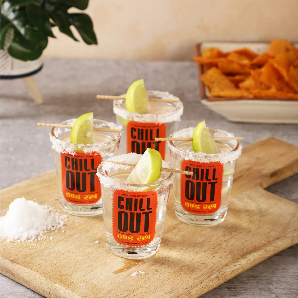 CHILL OUT SHOT GLASS SET OF 2