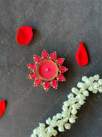 Gemstone Studded Tea Light Holder