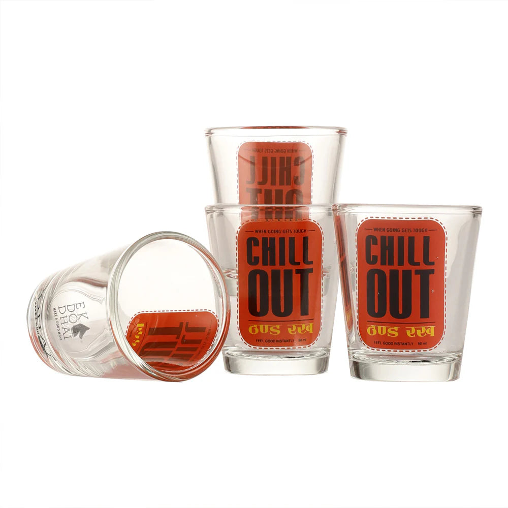 CHILL OUT SHOT GLASS SET OF 2