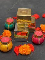 Decorated Paper Box with Matki Tea Light Holder
