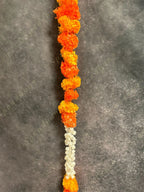 Marigold Mogra Flower Dangler With Bell - One String