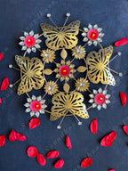 Decorative Studded Butterfly Rangoli Tea Light Holder